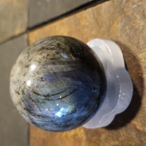 Labradorite Sphere with Stand